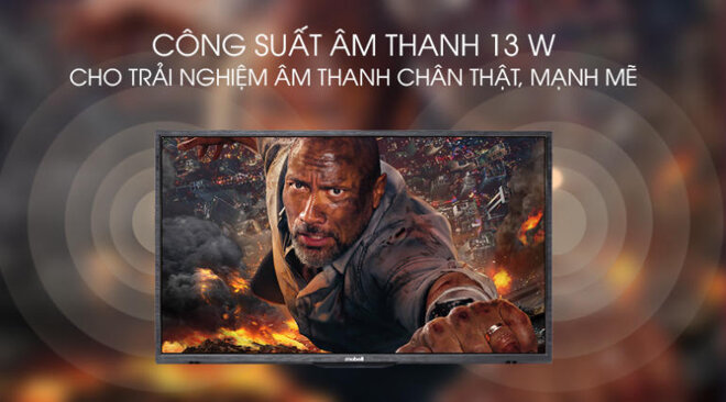 Âm thanh chân thực, sống động nhờ hệ thống loa công suất 13W