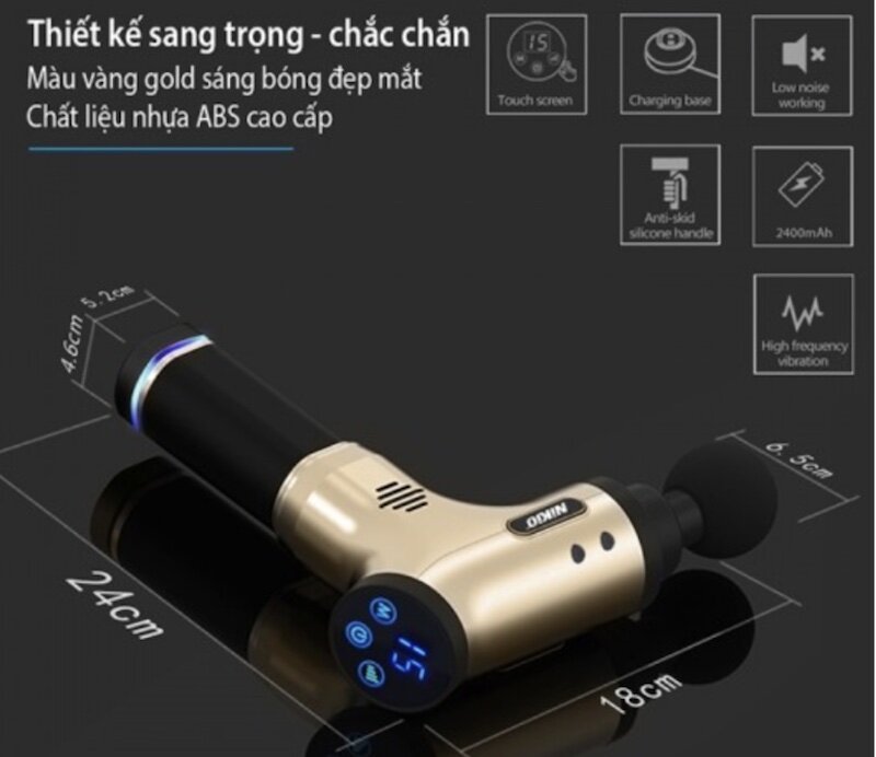 Máy massage cầm tay pin sạc Nikio NK-171