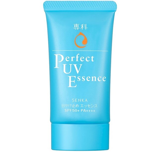 Senka Perfect UV Milk/ Essence sunscreen.