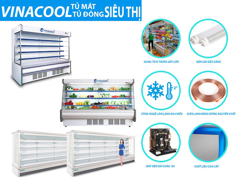 Tủ mát Vinacool có mức giá thành phù hợp và hoàn toàn xứng đáng với chất lượng sản phẩm