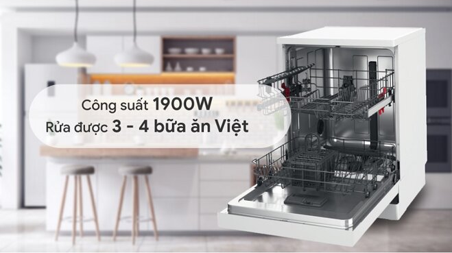 Thiết kế máy rửa bát Whirlpool WFE 2B19 tinh tế, hiện đại