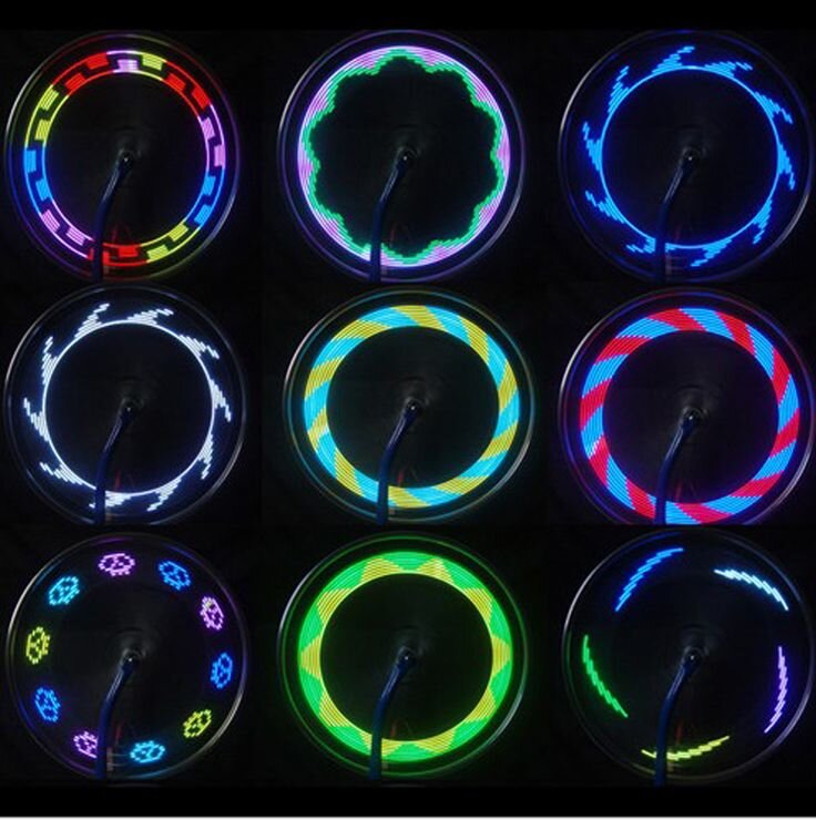Đèn LED gắn bánh xe máy