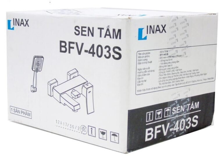 Bao bì thiết bị vệ sinh Inax sản phẩm sen tắm BFV-403S chính hãng