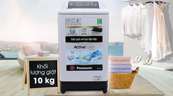 Máy giặt Panasonic cửa trên 10kg NA-F100A4GRV