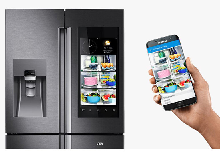 Màn hình cảm biến thông minh là một tính năng rất nổi bật trong thời gian gần đây của tủ lạnh Samsung 4 cánh