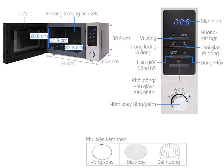 Lò vi sóng Midea MMO-28EY73