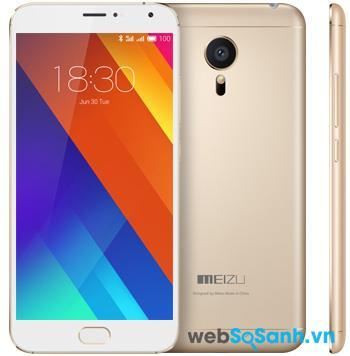 Điện thoại Meizu MX5 sở hữu thiết kế nguyên khối sang trọng từ hợp kim magie