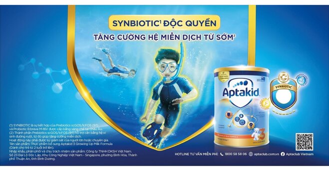 Review sản phẩm Aptakid 3 với SYNBIOTIC độc quyền tăng cường hệ miễn dịch từ sớm