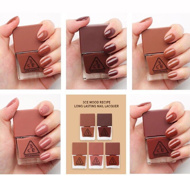 Sơn móng tay 3CE Mood Recipe Long Lasting Nail Lacquer