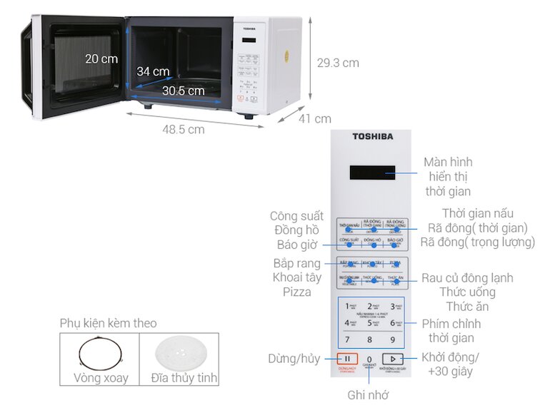 Lò vi sóng Toshiba ER-SS23(W1)VN