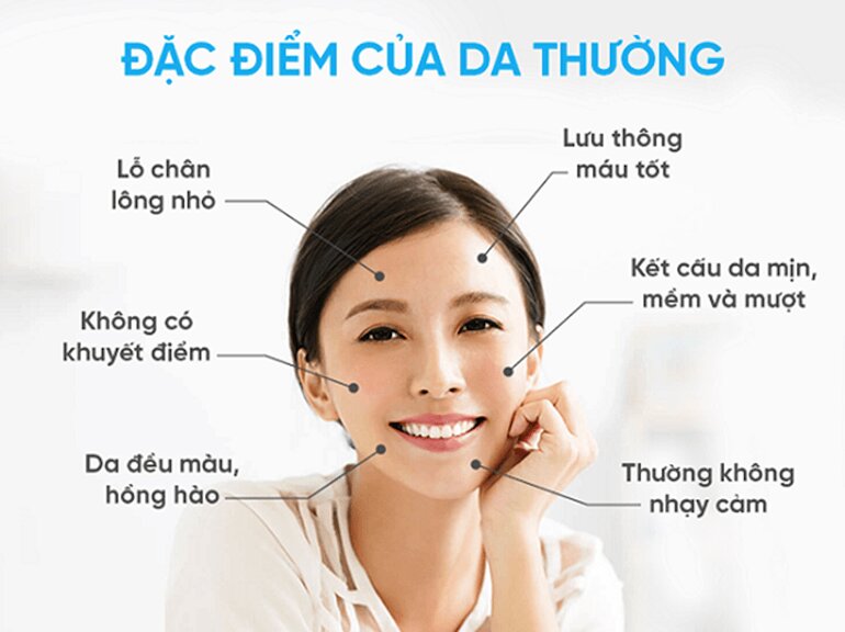 Da thường phù hợp với các loại mỹ phẩm có công thức dịu nhẹ vừa phải