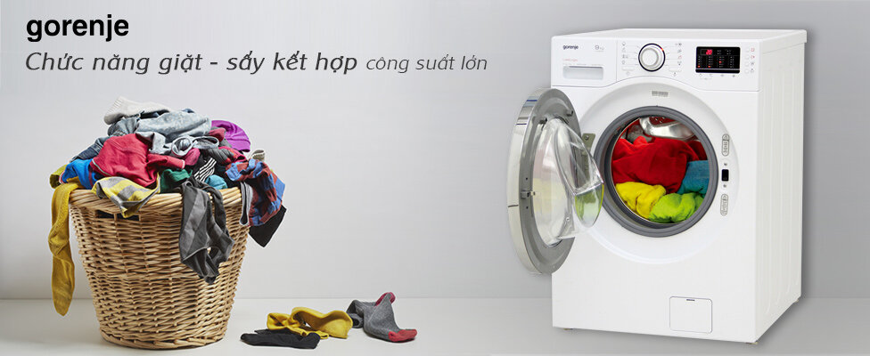 Kết hợp 2 chức năng giặt – sấy tiện lợi