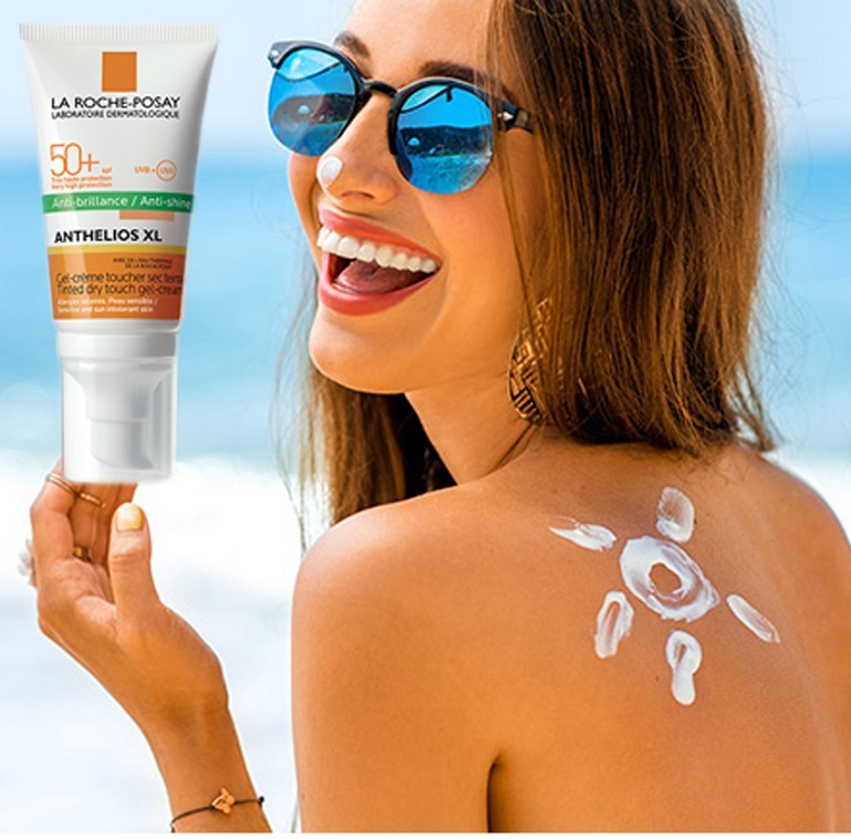 Kem chống nắng Anthelios XL SPF 50+ Tinted Dry touch gel-cream ANTI-SHINE
