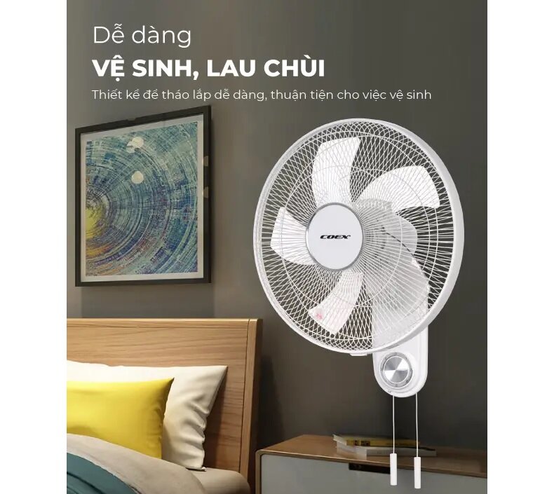 Giá quạt treo tường Coex CW-7210 hợp lý, phù hợp với mọi túi tiền