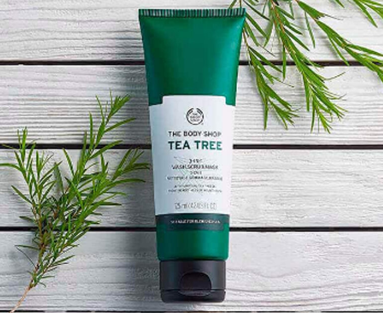 Tea tree 3-in-1 wash scrub mask