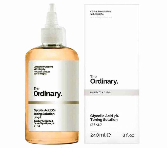 Toner The Ordinary có thiết kế đơn giản, tinh tế