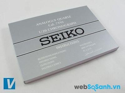 Sách hướng dẫn sử dụng đồng hồ Seiko