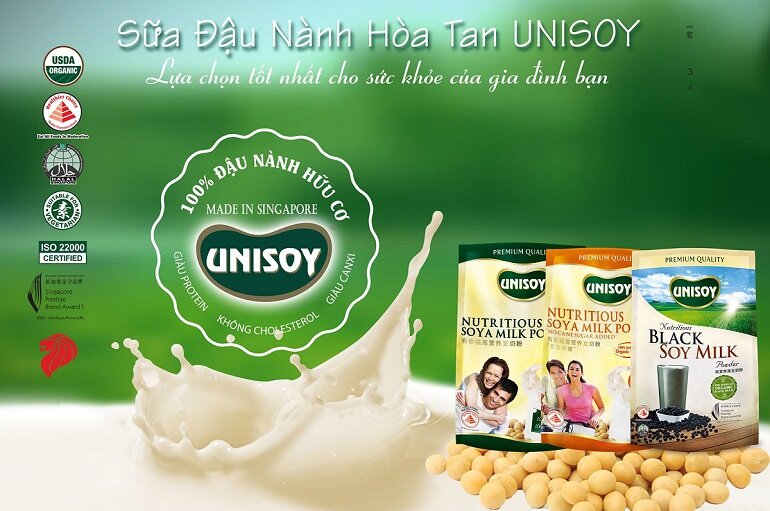 sữa đậu nành hữu cơ Unisoy