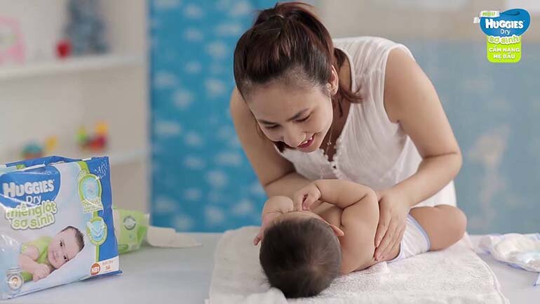 Bỉm Huggies cho khả năng thấm hút tuyệt vời