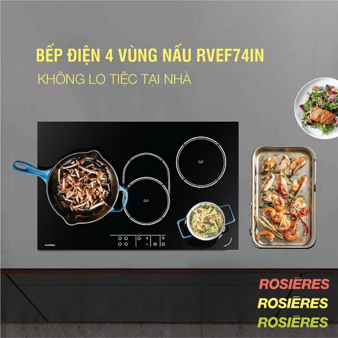 Các thiết bị bếp của thương hiệu Rosieres luôn có chất lượng cao