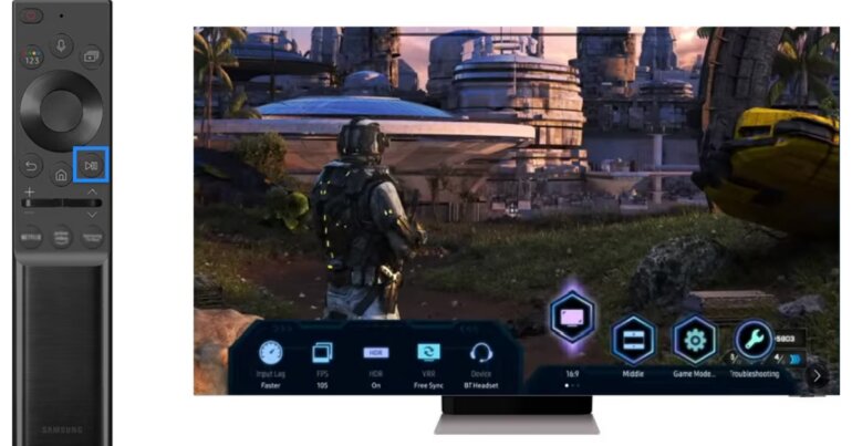 Chế độ Game Motion Plus trên tivi Samsung OLED 4K 65 inch QA65S95C