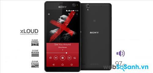 Sony luôn được biết đến là hãng smartphone hàng đầu về âm thanh, và nó được thể hiện một lần nữa trên Xperia C4 Dual