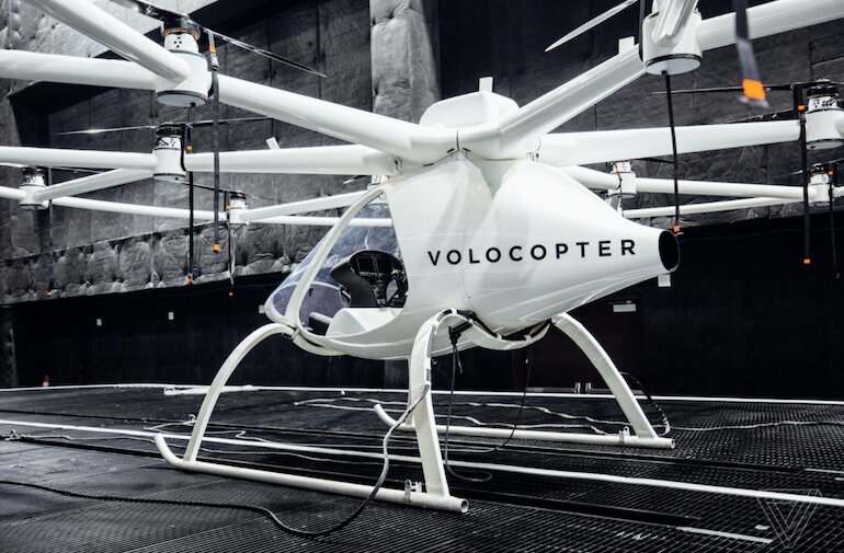 Volocopter không còn đơn giản là một flycam ghi hình mà nó còn có khả năng chuyên chở 