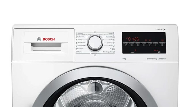 Bosch series 6 WTW85400SG: Máy sấy quần áo bơm nhiệt cao cấp, giá giảm sốc