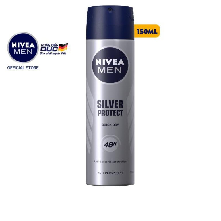 Xịt khử mùi Nivea nam Silver Protect