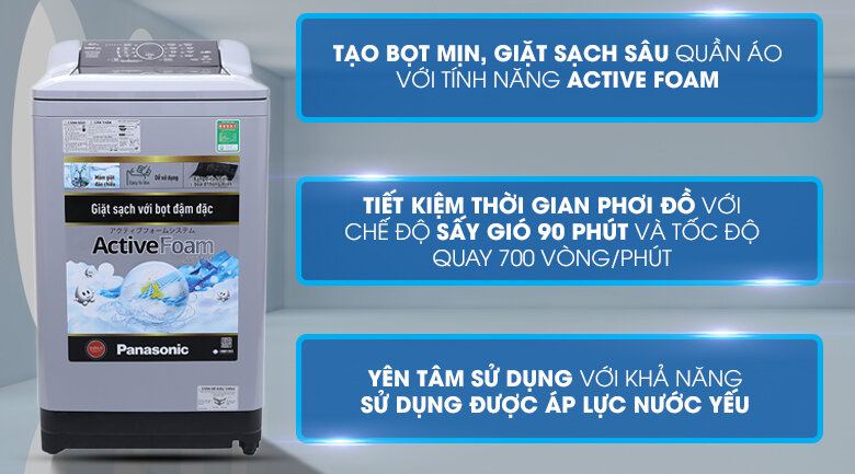 Giá máy giặt Panasonic 9kg bao nhiêu tiền?