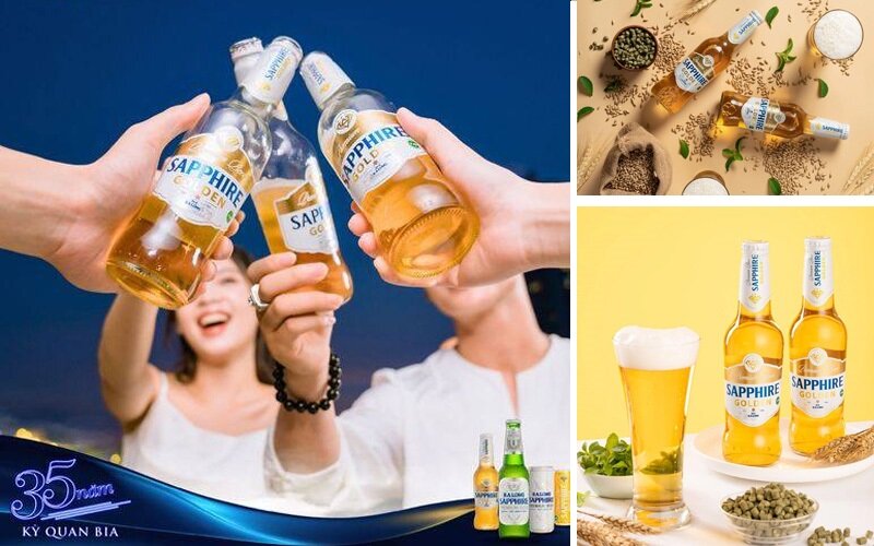 Bia chai Sapphire Golden ra đời - Đột phá xu hướng bia low-carb tại Việt Nam