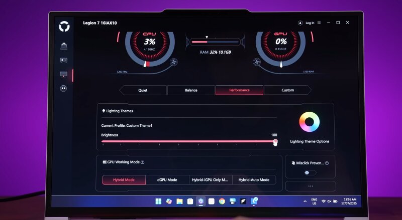 Lenovo Legion 7i 2025: Trợ thủ đắc lực cho cả chơi game lẫn làm việc