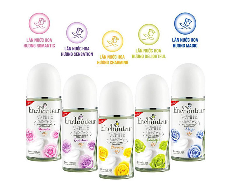 Lăn khử mùi Enchanteur hương nước hoa