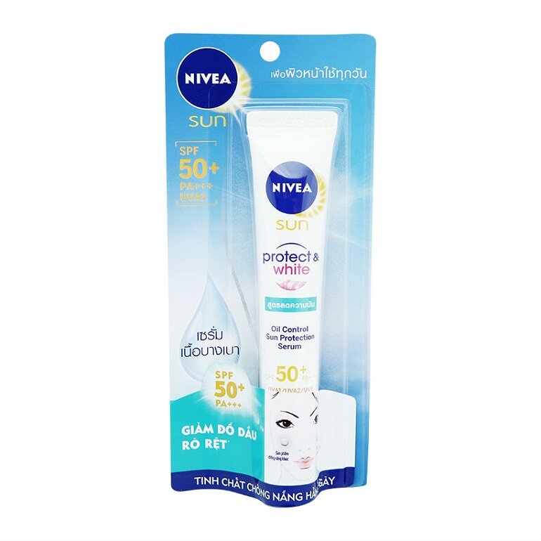 Kem chống nắng Nivea Oil Control Sun Protection Serum SPF 50 PA +++