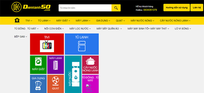 dienlanh50.com đa dạng nhiều sản phẩm chất lượng lại giá rẻ