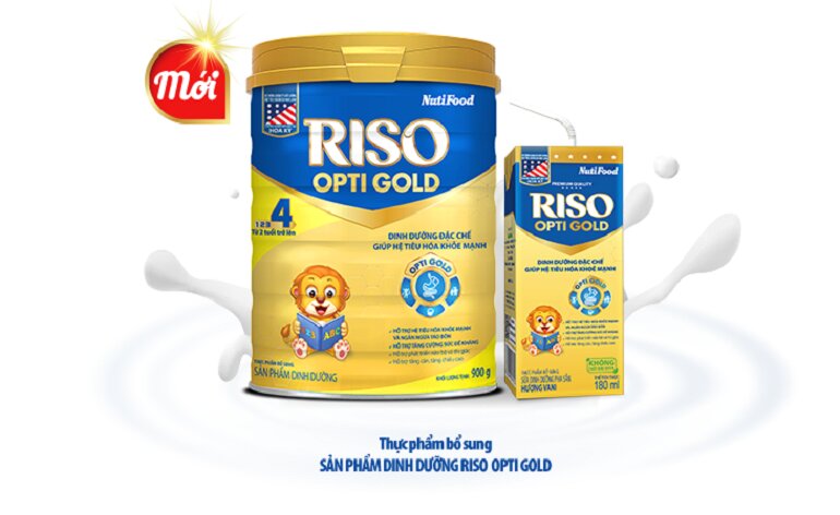 Sữa chống táo bón của Nutifood Riso Opti Gold