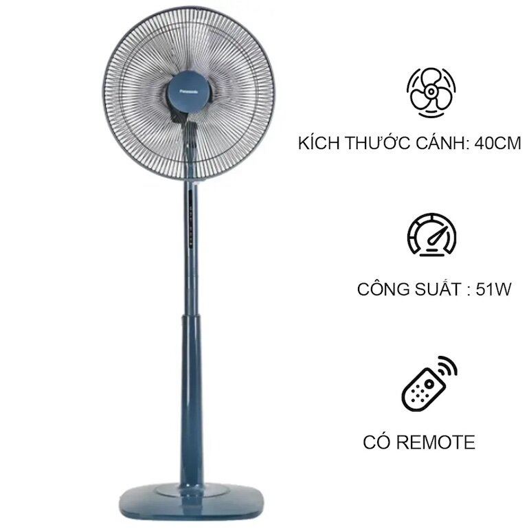 Quạt cây - đứng Panasonic F409K (F-409K) có kiểu dáng cao ráo, thanh mảnh