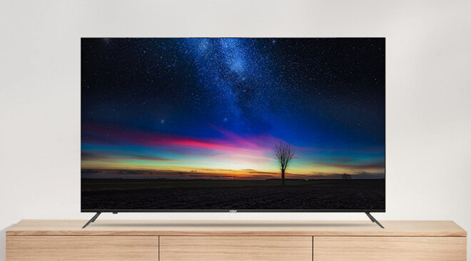 Android tivi Aqua 4k 43 inch LE43AQT6600UG có thiết kế hiện đại, sang trọng