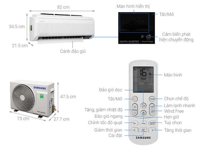 điều hòa samsung AR10TYAACWKNSV