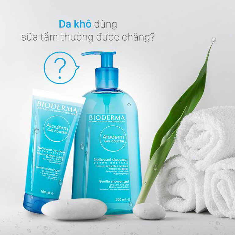 3 loại sữa tắm phù hợp cho da khô được ưa chuộng hiện nay 3 Sữa tắm khô Bioderma Atoderm Gel Douche