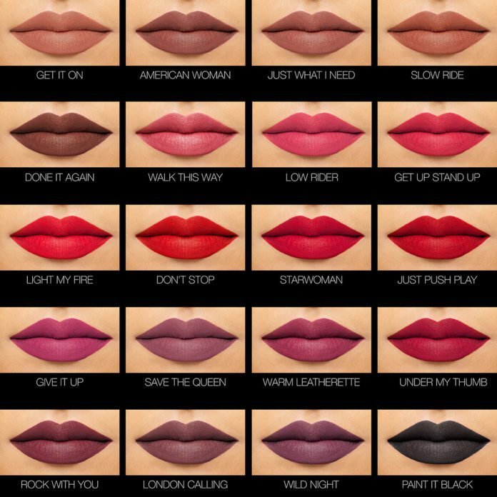 Bộ sưu tập son kem Nars Powermatte Lip Pigment gồm 20 màu son