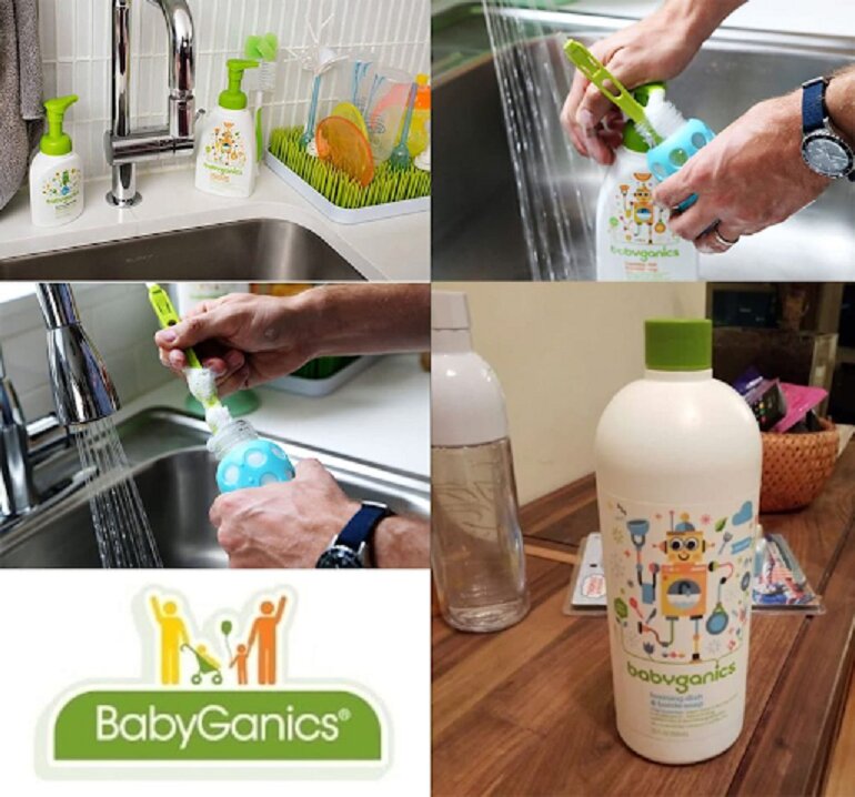 Review nước rửa bình Babyganics chi tiết