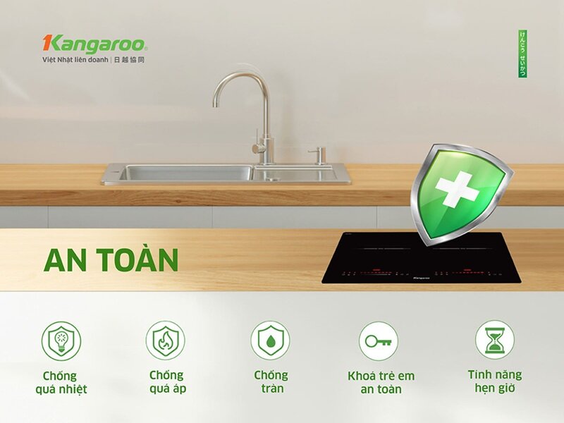 Bếp từ đôi Kangaroo KGIC48D1T sở hữu đa dạng chế độ nấu, tiết kiệm điện, giá chỉ 5 triệu đồng