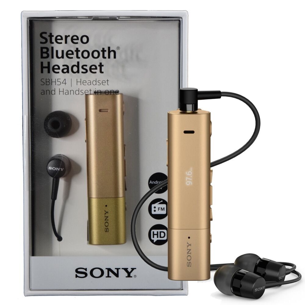 Tai nghe bluetooth Sony Headset Sony SBH54 với thiết kế và màu sắc sang trọng 