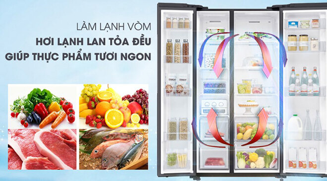 Công nghệ làm lành vòm hỗ trợ luồng khí lạnh lan tỏa đồng đều