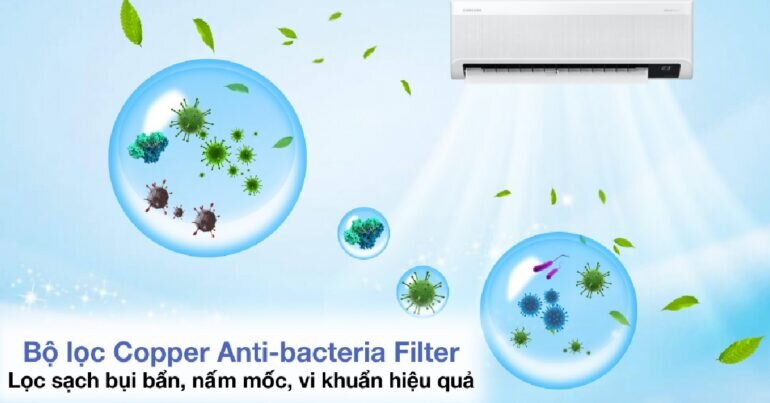 Bộ lọc Copper Anti-bacteria Filter trên điều hòa Samsung và 3 gợi ý lựa chọn lọc khí tốt
