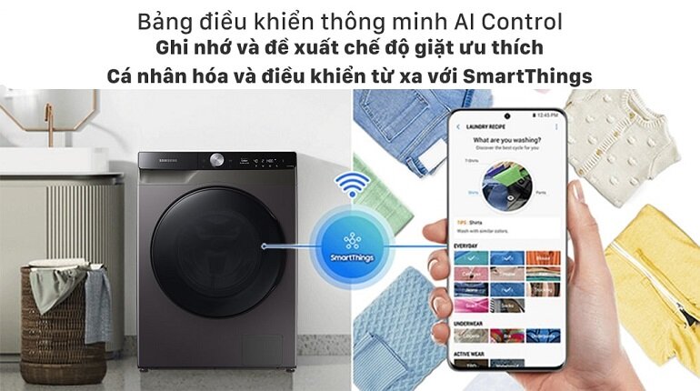 Máy giặt sấy Samsung WD11T734DBX/SV