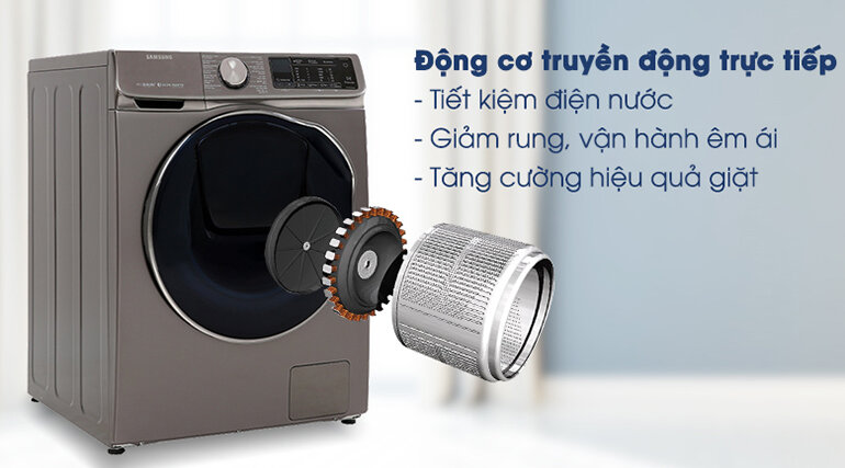 Máy giặt sấy Addwash 10.5Kg Samsung WD10N64FR2X/SV + Sấy 7kg