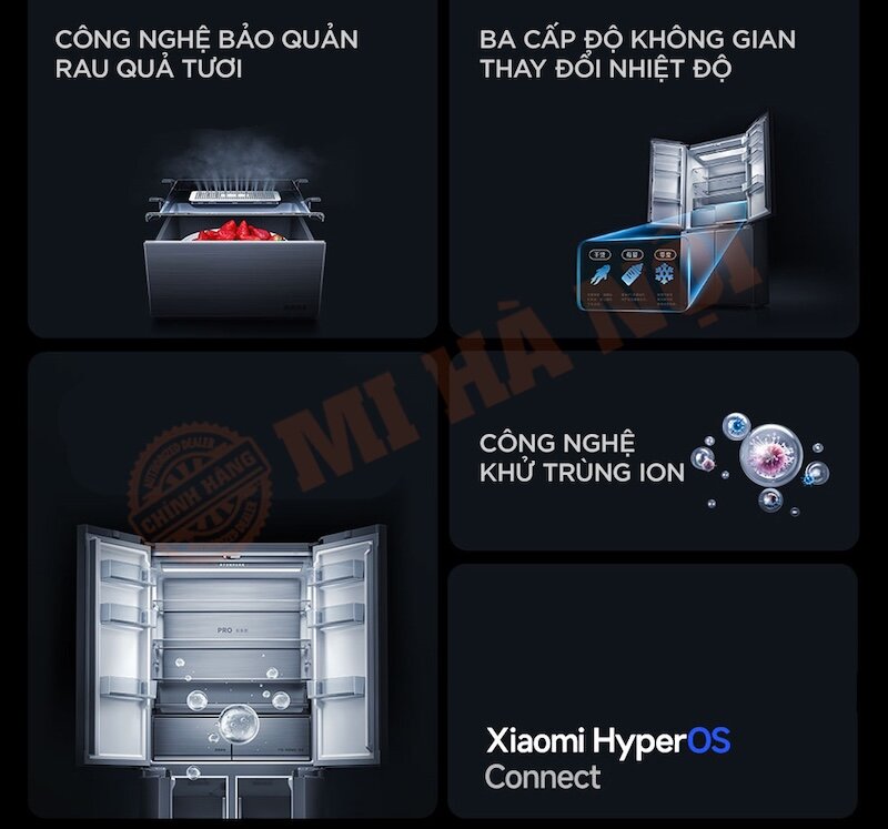 Tủ lạnh Xiaomi Mijia Pro 508L tính năng ưu việt, công nghệ hiện đại