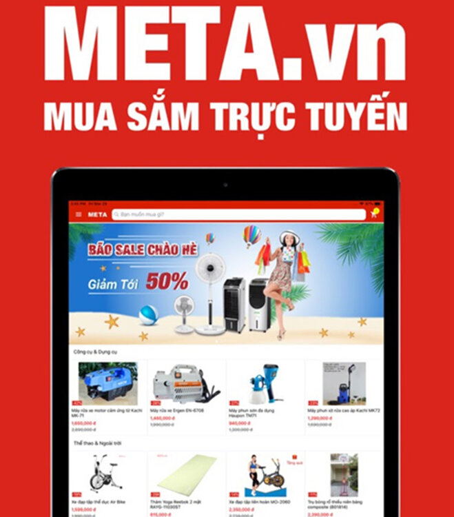 Meta.vn kênh mua sắm trực tuyến tiện lợi cho mọi nhà